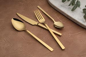 Hermia, CBK24GD, набор столовых приборов (24 предмета), золото, 21 х 21 см Hermia Concept