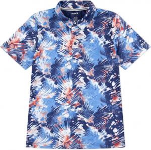 Поло Hurley Kids Printed Belmont Polo, цвет Deep Royal Blue