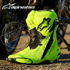 ALPINESTARS PROTECTS Велосипедные ботинки Xingqi, мотоциклетные гоночные ботинки Maquis Martin, противоударные, лимитированная серия "Год Дракона" SUPERTECH R флуоресцентный желтый, размер 45