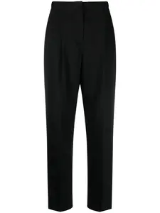 Твиловые брюки из шерсти Tory Burch, черный