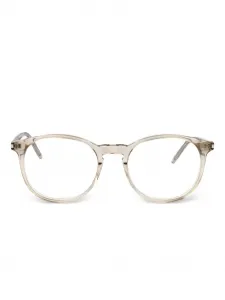 Очки в круглой оправе Saint Laurent, нейтральный