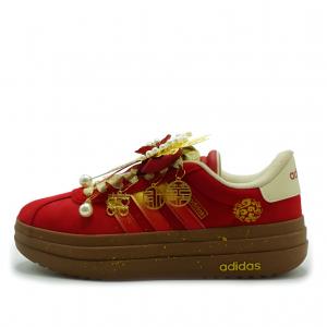 Кроссовки VL Court Bold Low top Skateboard Shoes Women's Adidas, красный