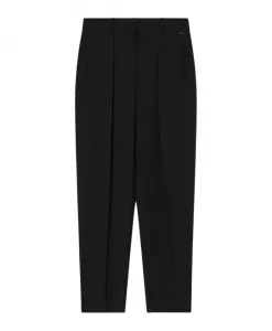 Черные брюки прямого кроя с расклешенной юбкой Armani Exchange, черный