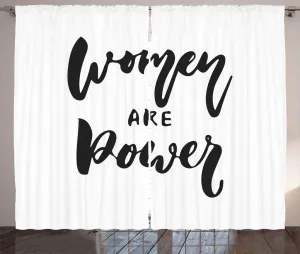 Штора ABAKUHAUS в деревенском стиле с девичьим слоганом, каллиграфия, присборенная штора из тесьмы для спальни с петлями и крючками, 280 x 175 см, цвет: антрацитово-серый, белый Abakuhaus