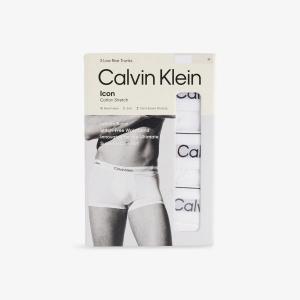Трусы хлопковые Calvin Klein Icon с логотипом, 3 пары