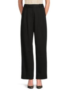 Плиссированные брюки Clover rag & bone, черный