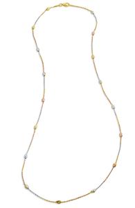 18-каратный трехцветный итальянский 20 дюймов Savvy Cie Jewels, Yellow 20 Inch