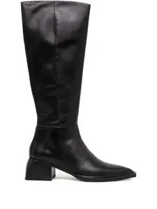 Сапоги на блочном каблуке с заостренным носком VAGABOND, черный