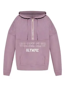 Толстовка с капюшоном и стеганой вставкой на молнии GOLDEN GOOSE