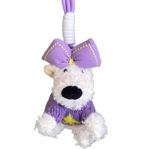 Mise Кукла-брелок West Highland White Terrier в стиле бантика плюш высотой 15 см