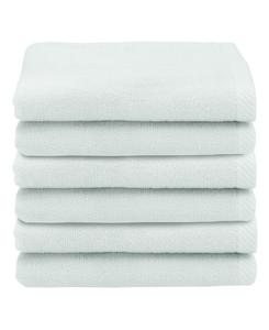 Набор из 6 полотенец для рук из турецкого хлопка ediree Linum Home, Aqua