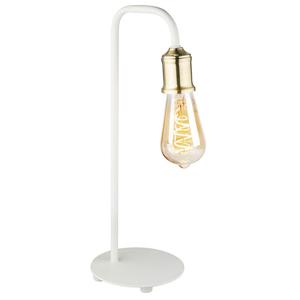 Настольная лампа Ludwig, белая латунь Globo Lighting, белый