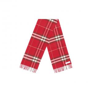 Классический кашемировый шарф в клетку Burberry, красный