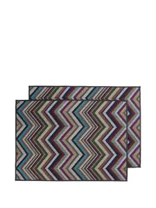 Набор из двух салфеток с узором зигзаг, 38х52 см, Missoni Home, мультиколор