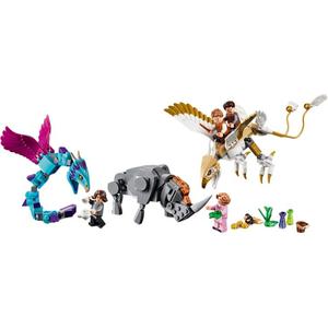 Набор для сборки из кубиков "Фантастические твари и где они обитают" - волшебная кожаная сумка, 601 деталь, 75952 LEGO