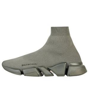 Кроссовки speed 2.0 sneakers 'olive green' Balenciaga, зеленый