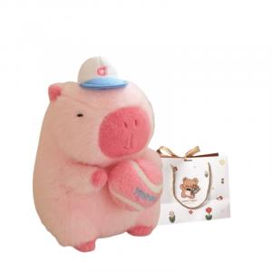 Милый спортивный теннисный капибара плюшевая кукла плюшевая игрушка высота 25cm/35cm/48cm OU DI PIG