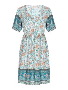 Платье до колена usha FESTIVAL, цвет aqua multicolor