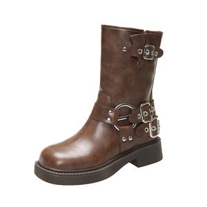 Take the Qin Короткие ботинки мартин 4 см женские brown, black