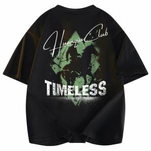 Футболка Unisex Crew Neck Moderate Heavyweight HUANQIU, черный