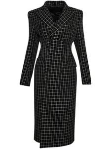 Двубортное пальто Wardrobe.Nyc, черный