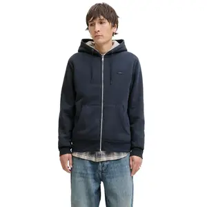 Толстовка Jack & Jones Mason Teddy full zip, синий