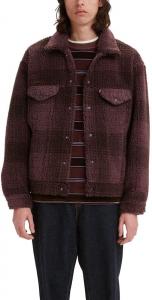 Уютная мужская винтажная куртка дальнобойщика Levi's из шерпы, Tyrone Huckleberry