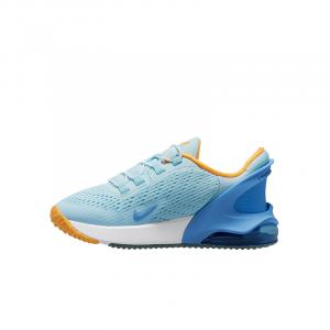 Детские беговые кроссовки Nike Air Max 270 Wear-Resistant Low-Top для детей 3-7 лет, цвет Glacier Blue/University Blue/Sundial Yellow/Deep Forest Green