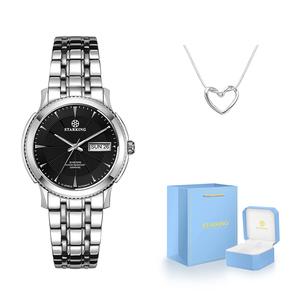 STARKING Часы Workplace Collection Automatic Mechanical Movement Stainless Steel Watchband Watch Women's Watch White Dial