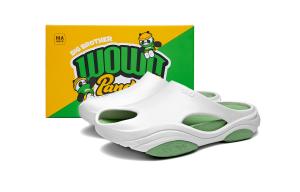 HLA Панда Воу Воу серия тапочки с закрытым носком мужские белый черный, цвет White Black