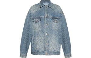 Мужская джинсовая куртка Balenciaga, синий