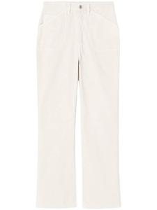 RE/DONE расклешенные вельветовые брюки, белый