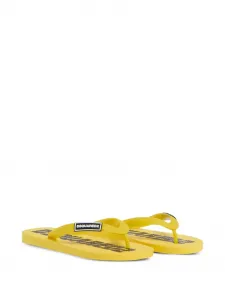 Шлепанцы с логотипом DSQUARED2 KIDS, желтый