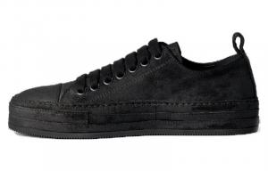 Женские черные лоу-топ скейтборд кроссовки Ann Demeulemeester