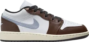 Кроссовки Air Jordan 1 Low SE GS 'Mocha Blue Grey', белый