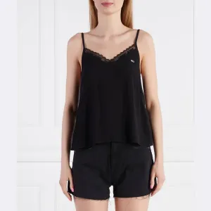 Топ стандартного кроя Tommy Hilfiger, черный