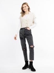 Вязаный жилет Dreimaster, экрю