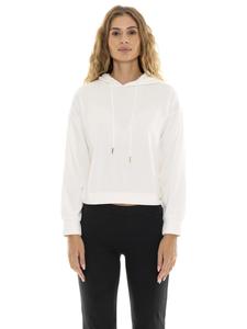 LEONE 1947 APPAREL Женская толстовка с капюшоном в рубчик Pearl