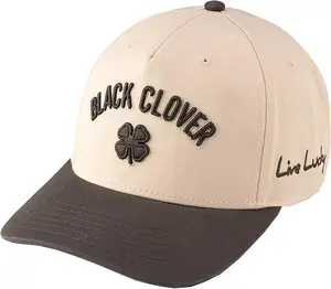 Мужская кепка для гольфа Black Clover Timeless 1, кремовый/черный