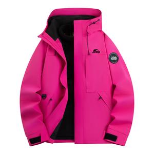 Куртка Unisex Hooded Moderate Jeep, розовый красный[3-in-1 fleece liner]
