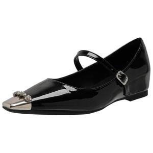 Туфли Мэри Джейн на блочном каблуке женские City camel, Black