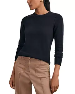 Свитер с ажурной отделкой Reiss, синий