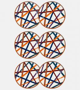 Набор десертных тарелок nastri, 6 штук Missoni, Multicolored