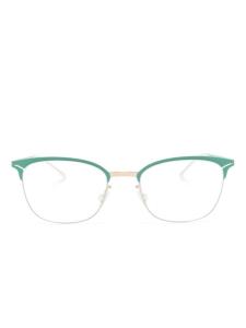 Mykita очки Hollis в квадратной оправе, зеленый