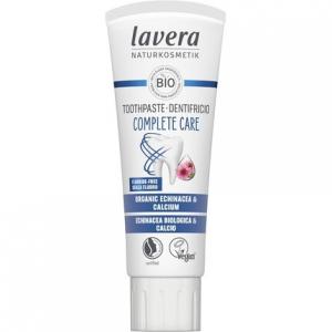 Зубная паста Lavera Complete Care, без фтора, защита 5 в 1, с активными растительными ингредиентами, органическая эхинацея и кальций, веганская натуральная косметика, 75 мл