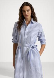 Платье Polo Ralph Lauren STRIPED COTTON OXFORD BELTED SHIRTDRESS, Harbor Island Blue/White/Light Blue