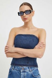 Джинсовый топ Won Hundred, темно-синий