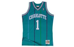 Майка Mitchell & Ness NBA Authentic 'Hornets 1992 Muggsy Bogues' Mitchell Ness синяя
