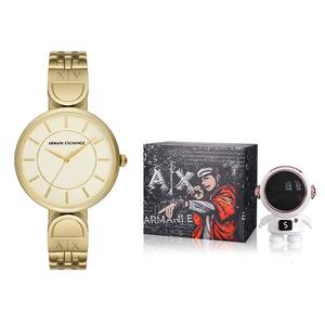 ARMANI EXCHANGE Часы AE Quartz Movement Gold Dial Women's Watch