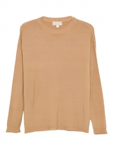 Свитер с оборками 120% Lino, нейтральный